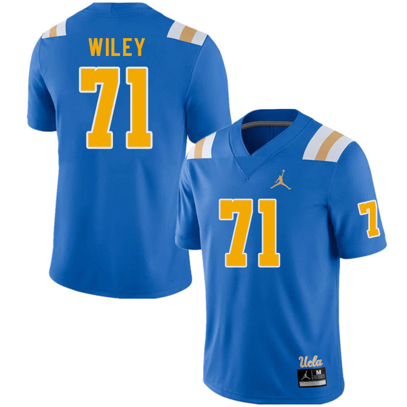 Men #71 Jake Wiley UCLA Bruins College Football Jerseys Stitched Sale-Royal